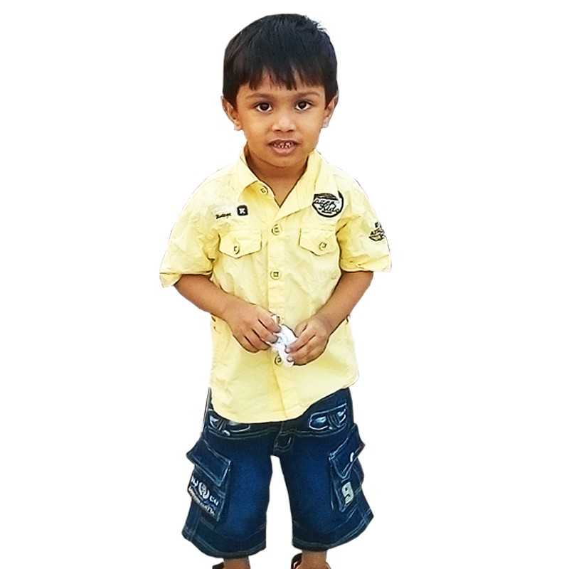 Baby Boys Regular Fit Solid Casual Shirt