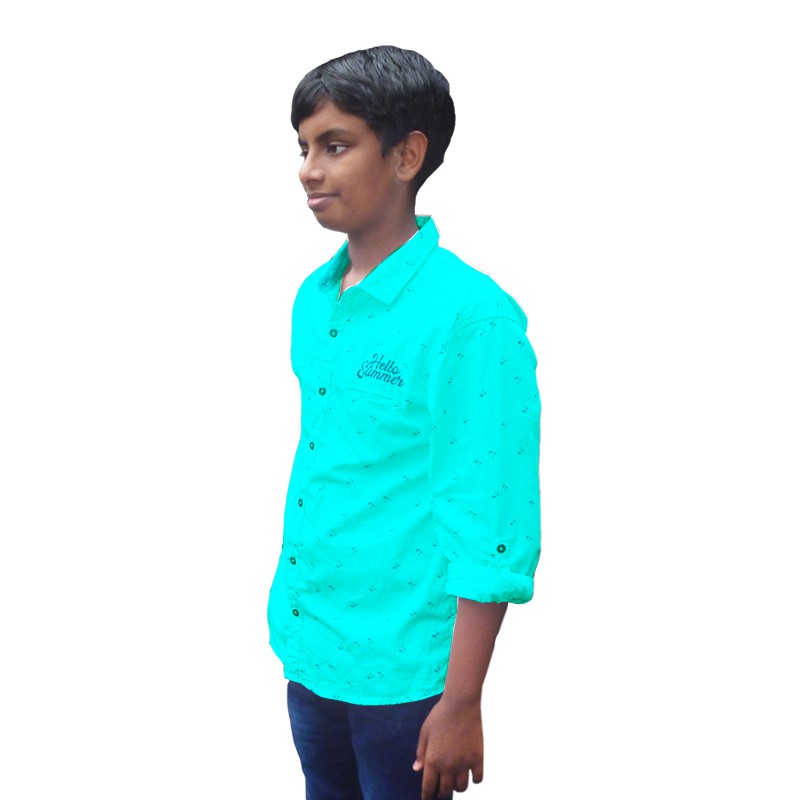 Boys Simple Star Printed Shirt