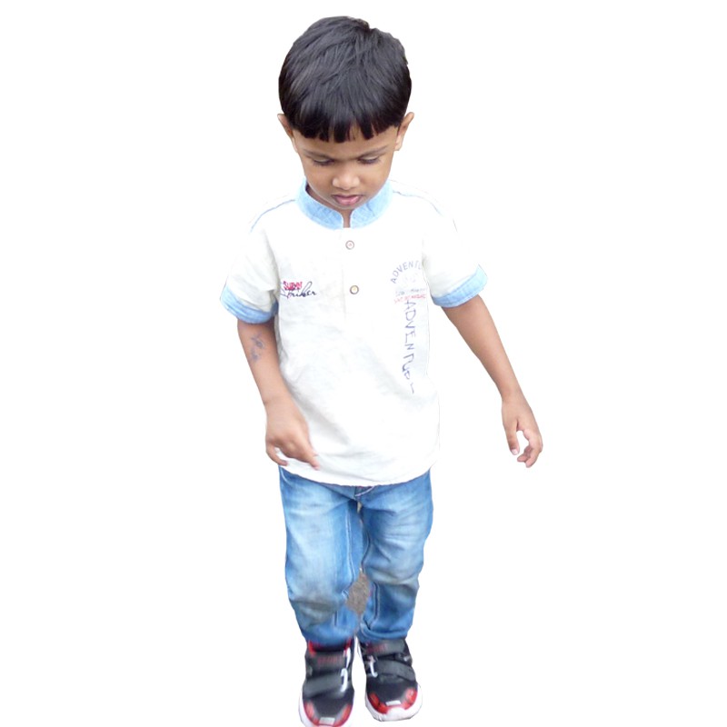 Baby Boys Regular Fit Button Down Collar Casual Shirt