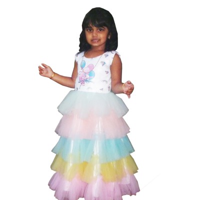 Baby Girls Multi Layered Net Frock